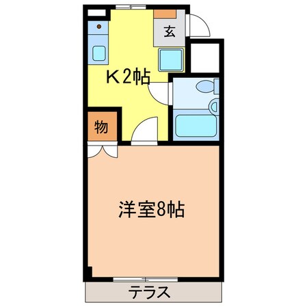 リバーサイド小車の物件間取画像